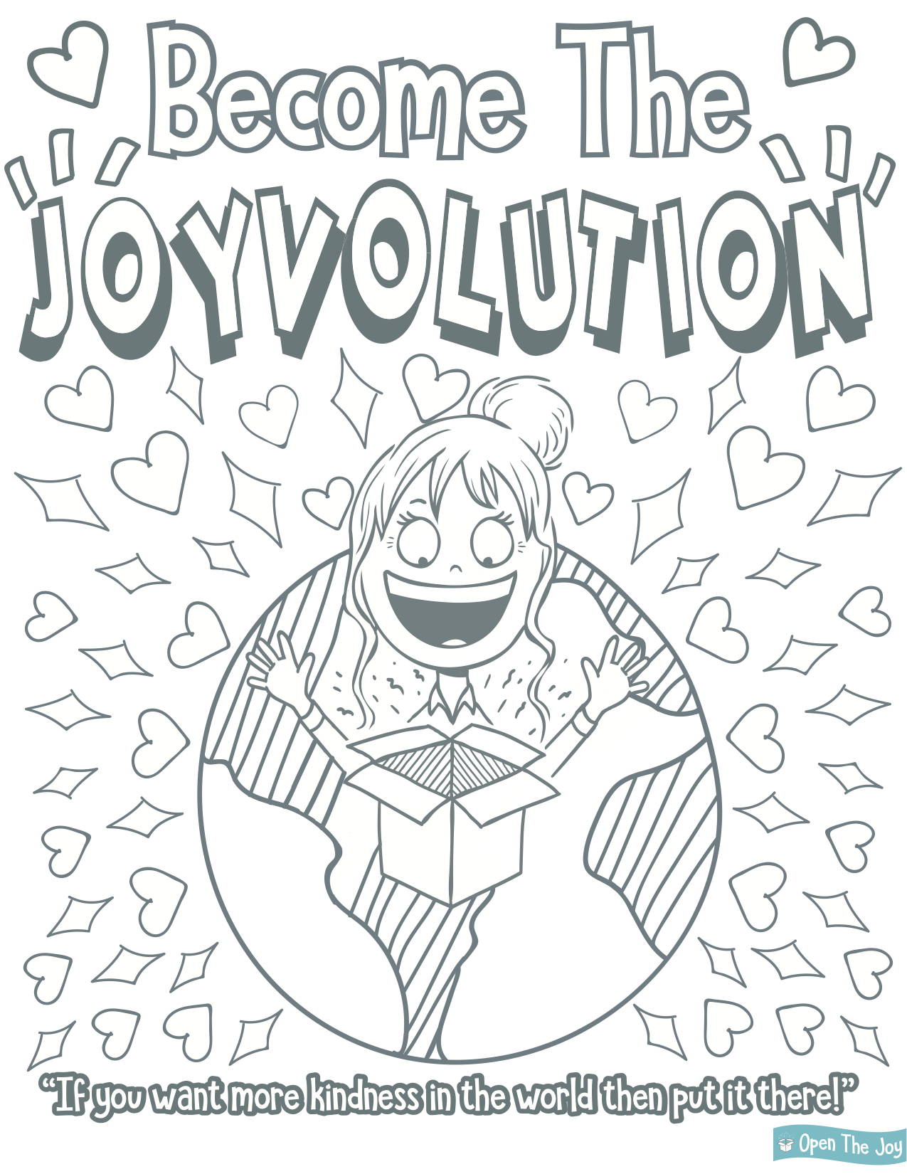 Coloring pages â open the joy