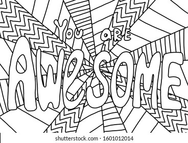 Geometric coloring book stock photos and pictures