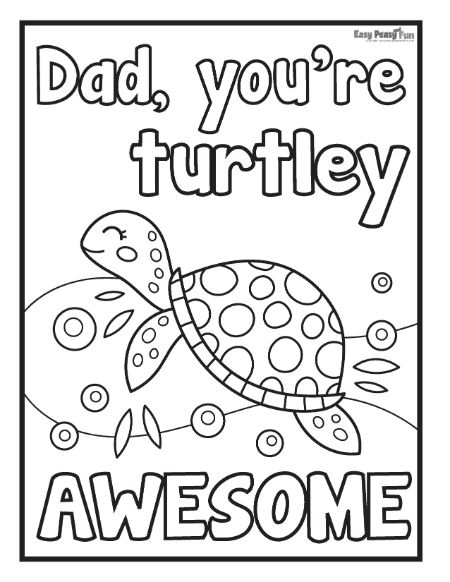 Printable fathers day coloring pages