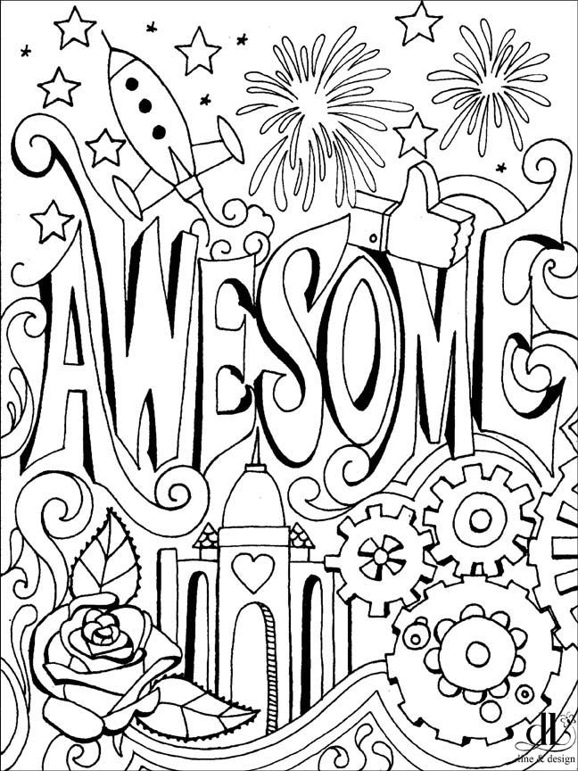 Awesome coloring page coloring pages color color design