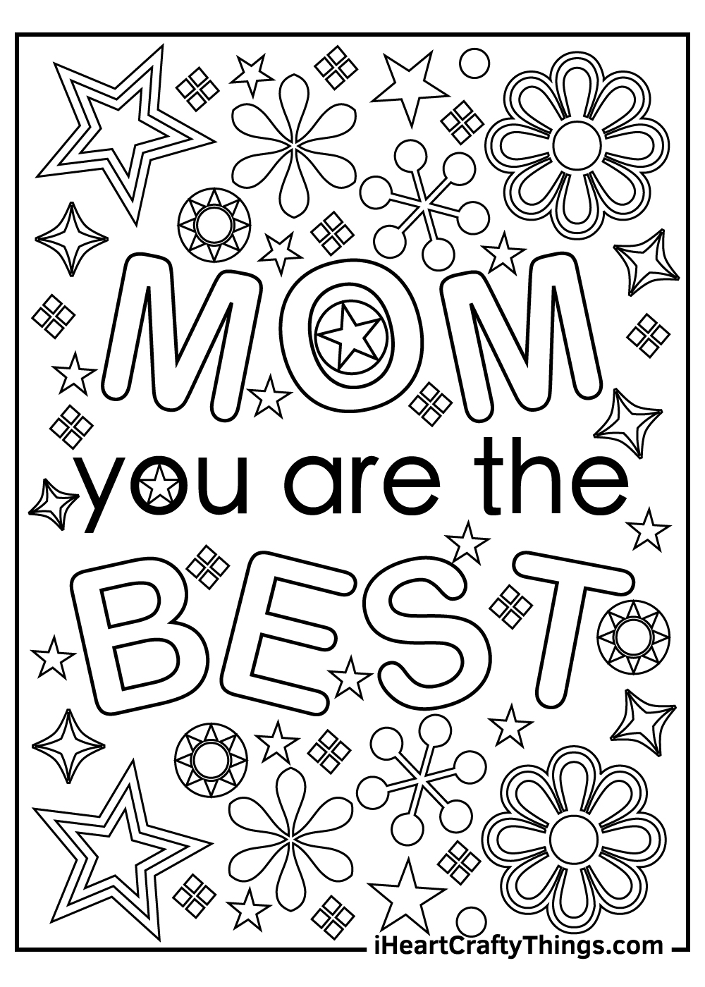 Mothers day coloring pages free printables