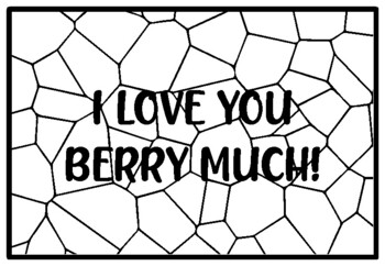 I love you berry much berry activity back to school coloring pages