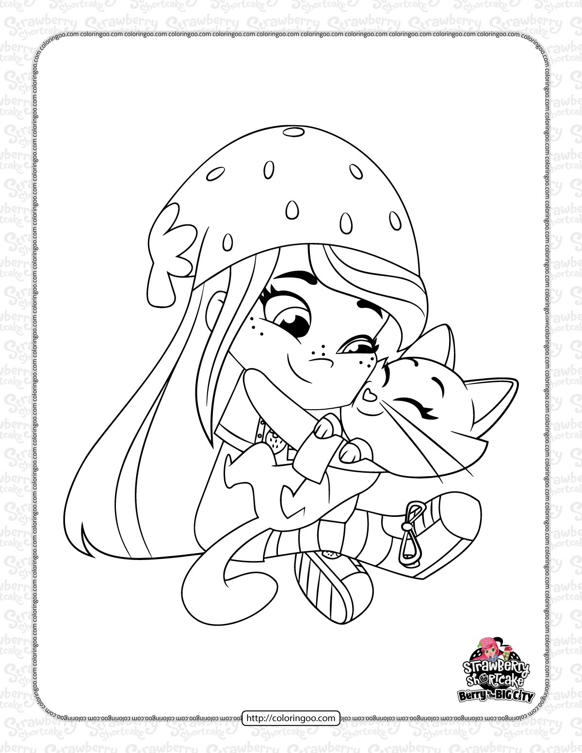 Berry in the big city pdf coloring pages strawberry shortcake coloring pages coloring pages strawberry shortcake