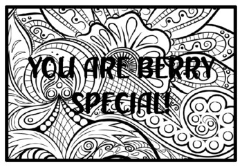 You are berry special berry activity back to school coloring pages