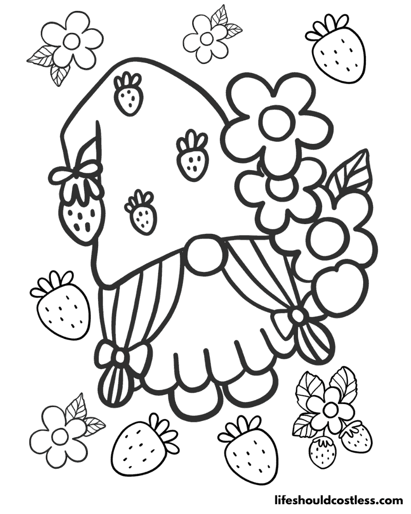 Strawberry coloring pages free printable pdf templates