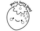 I love you cherry much coloring page