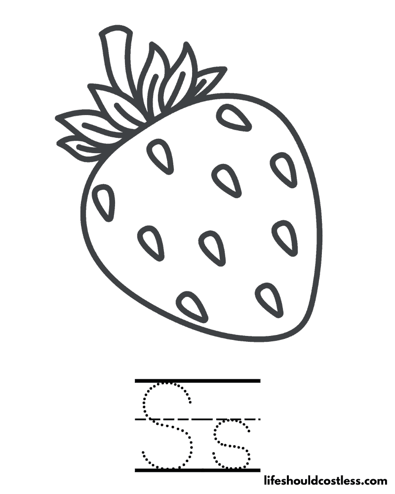 Strawberry coloring pages free printable pdf templates