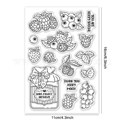 Wholesale benecreat fruit clear stamps