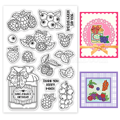 Wholesale benecreat fruit clear stamps