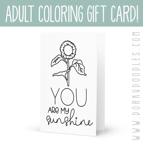 You are my sunshine sunflower greeting card