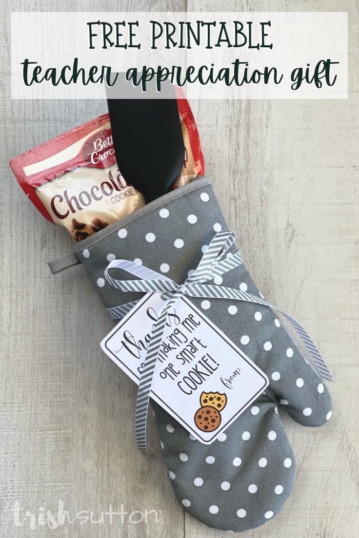 Teacher appreciation gift one smart cookie free printable