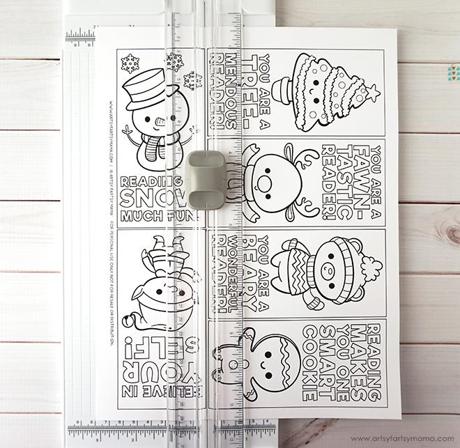 Free printable christmas bookmarks artsy