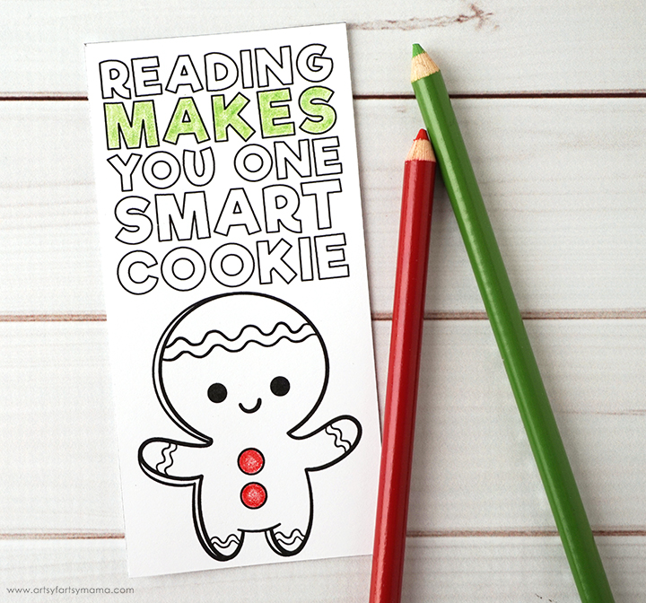 Free printable christmas bookmarks artsy