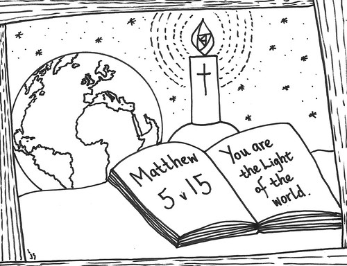 Light of the world coloring page â stushie art