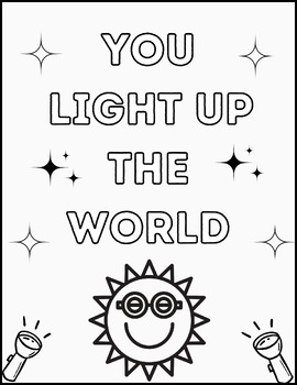 Glow day coloring pages