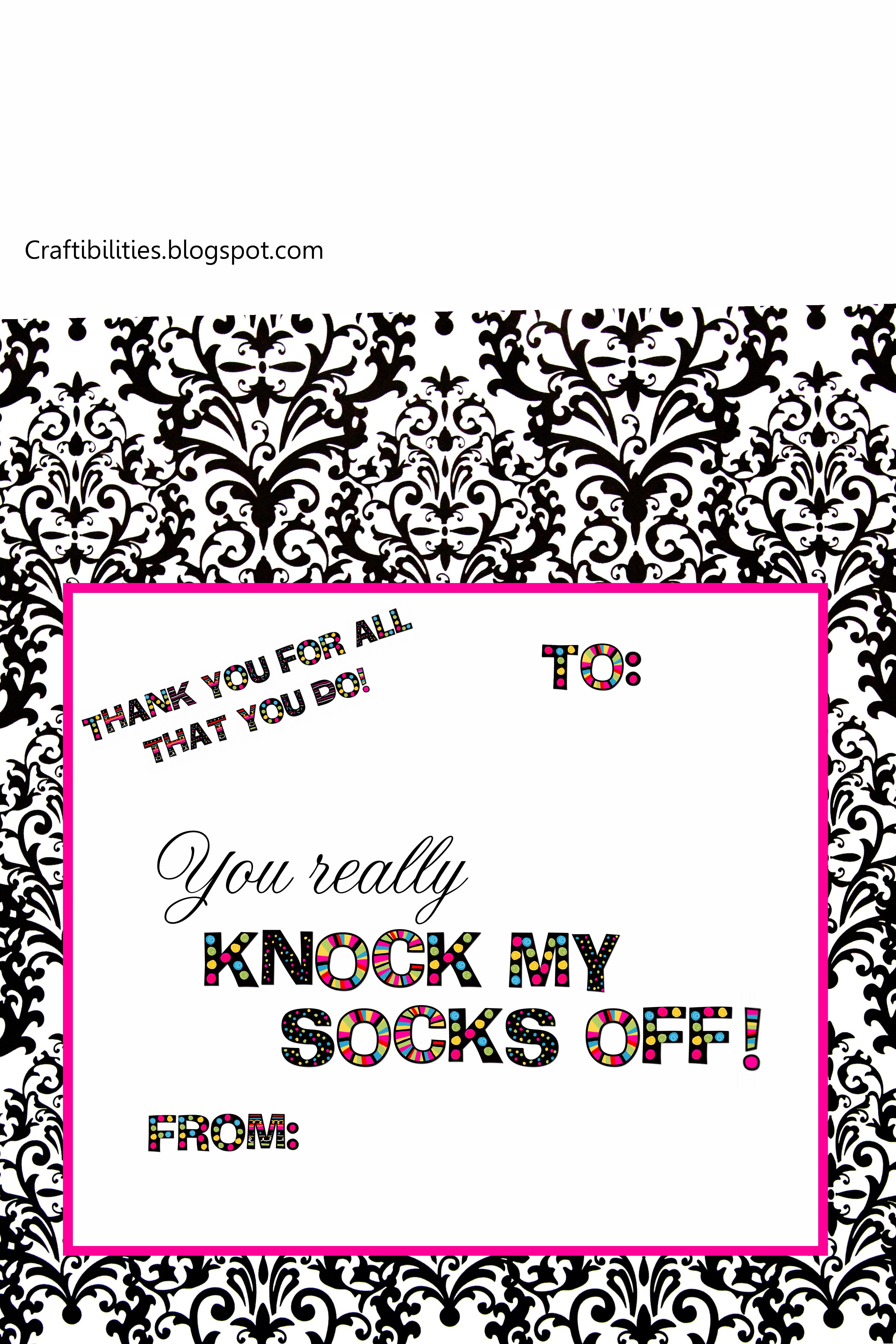 Knock my socks off free tag