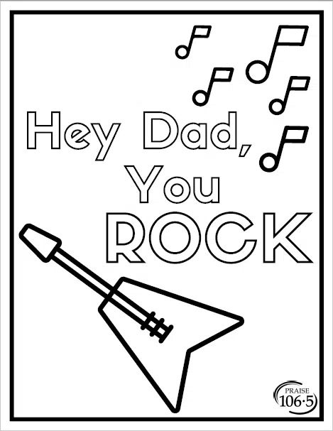 Fathers day cards coloring pages to show dad love praise