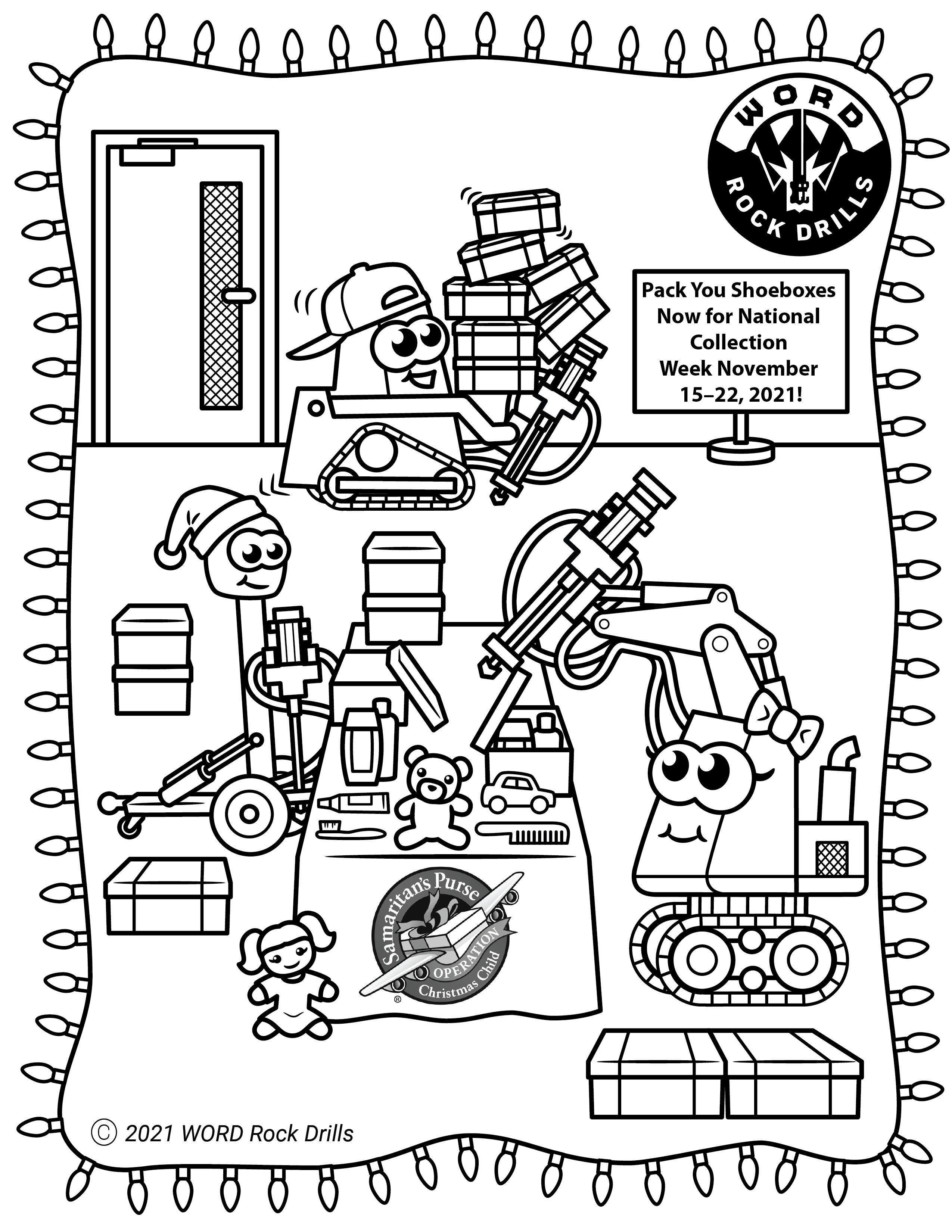 Free rock drill coloring pages to pass the time word rock drills