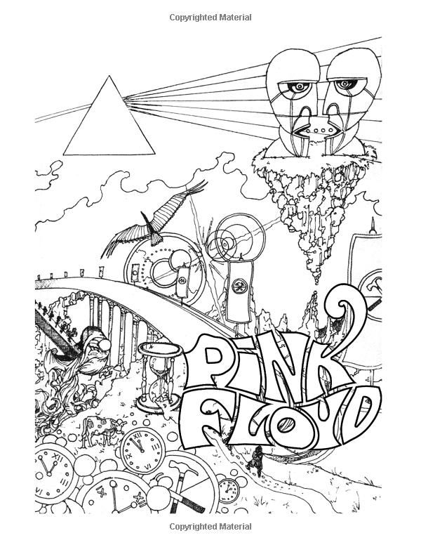 Color me rock roll coloring book about classic rockers stitch coloring pages pink floyd art coloring books