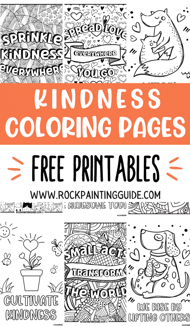 Free kindness coloring pages to inspire your kids to be kind