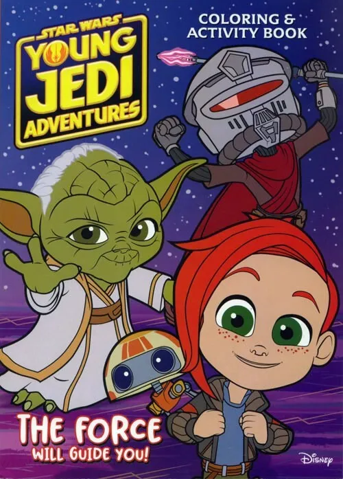 Star wars young jedi adventures coloring book rare unused