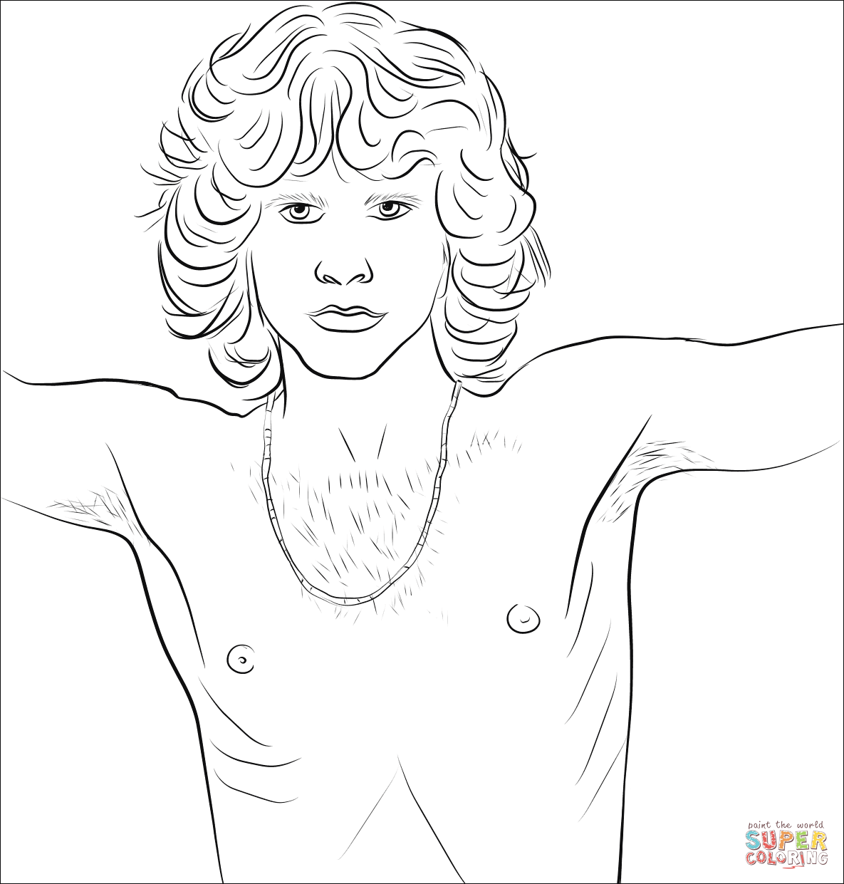 Jim morrison the young lion coloring page free printable coloring pages