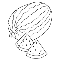 Top watermelon coloring pages your toddler will love