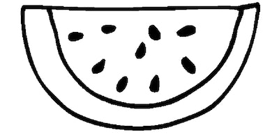 Free watermelon coloring pages you can print from home