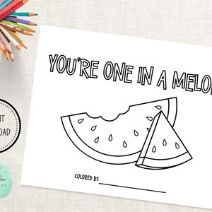 Melon coloring pages