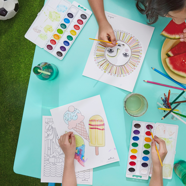 Free printable summer coloring pages inspiration