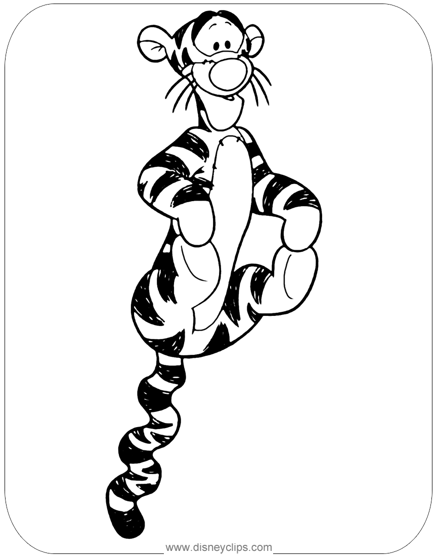 Tigger coloring pages