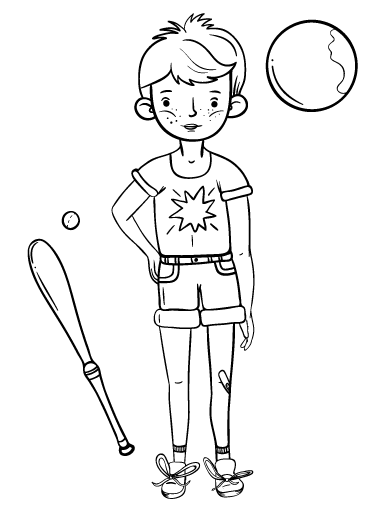 Free boy coloring page