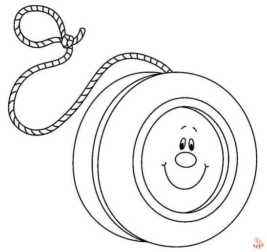 Printable yoyo coloring pages free for kids and adults