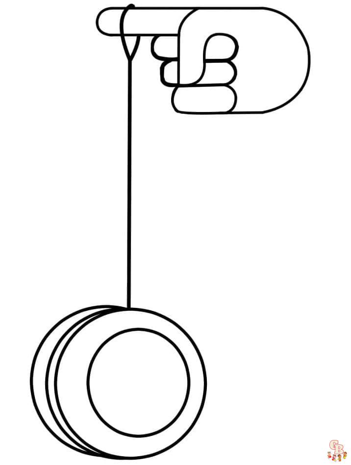 Printable yoyo coloring pages free for kids and adults