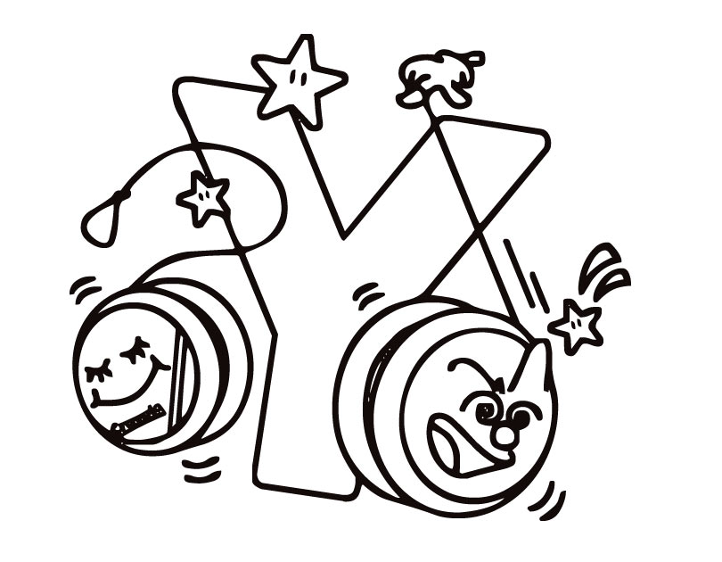 Yo yo coloring pages