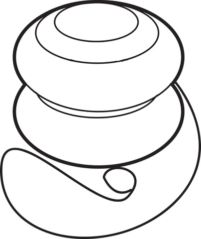 Oval coloring page