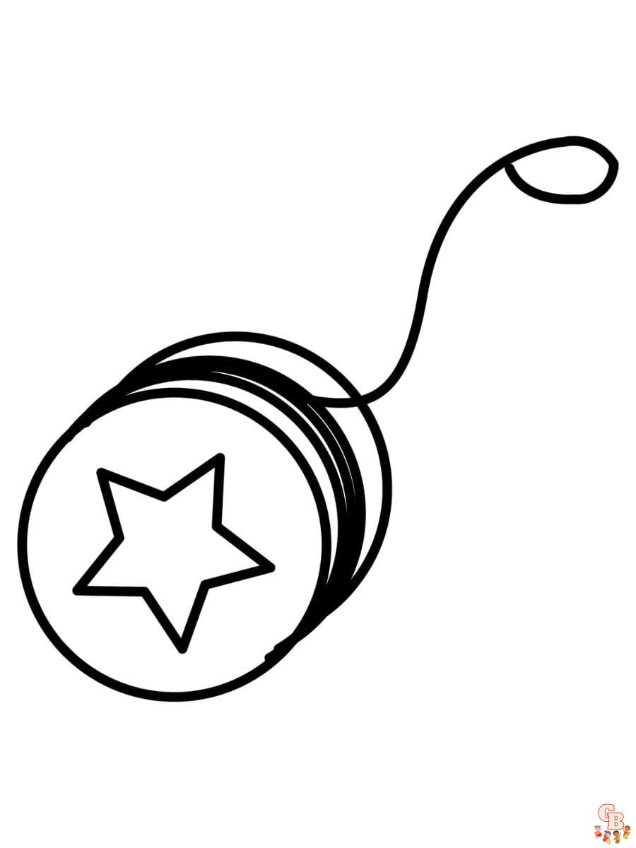 Printable yoyo coloring pages free for kids and adults