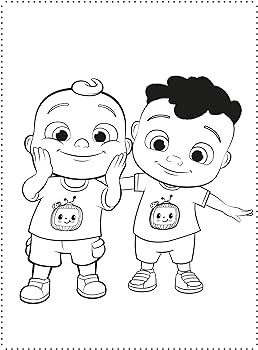 Cocomelon colouring book colouring pages for children aged and over official licensed product of cocomelon komet verlag books