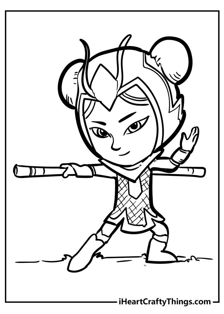 An yu coloring page