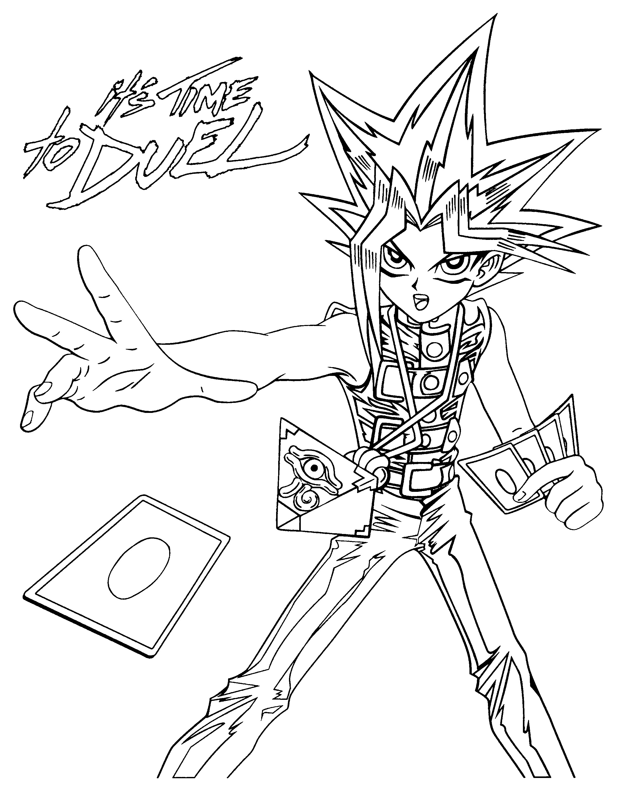 Free printable yugioh coloring pages for kids