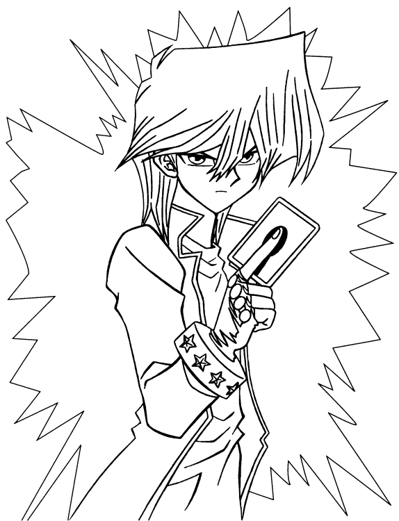 Image of yu gi oh to download and color