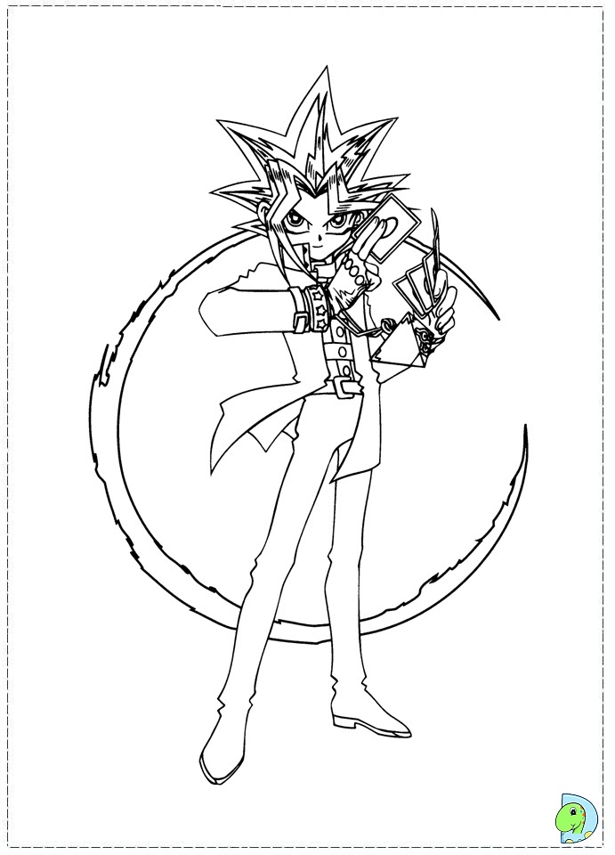 Yu gi oh coloring page