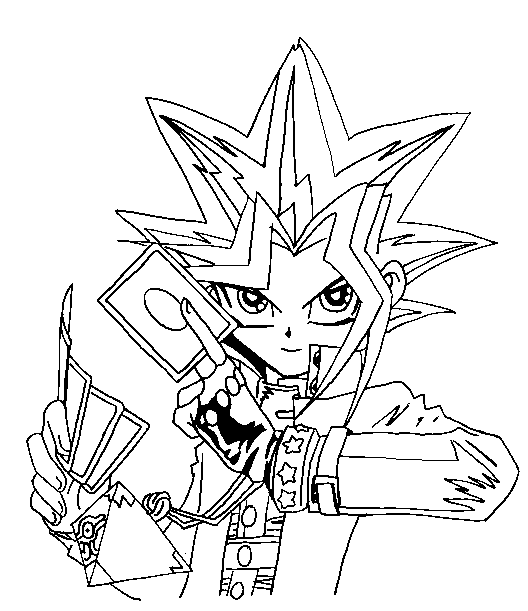 Image of yu gi oh to download and color