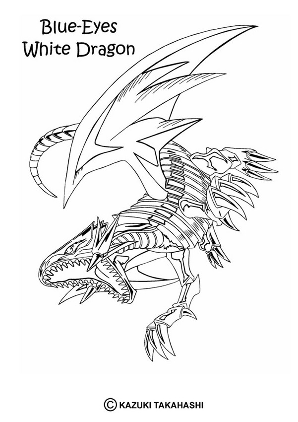 White dragon coloring pages