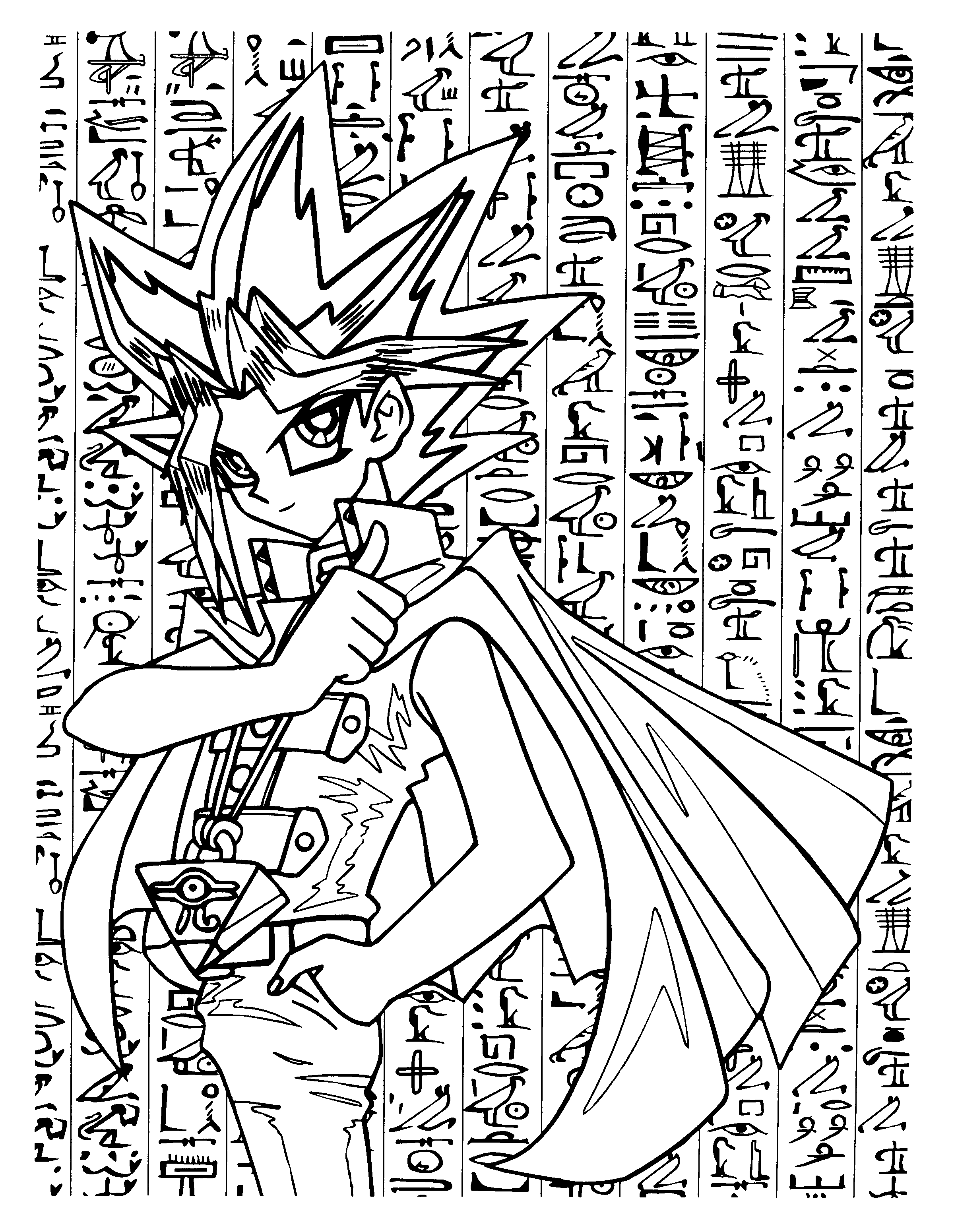 Free printable yugioh coloring pages for kids