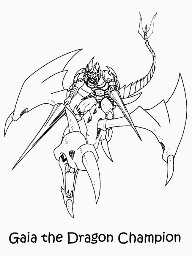 Free printable yugioh coloring pages for kids