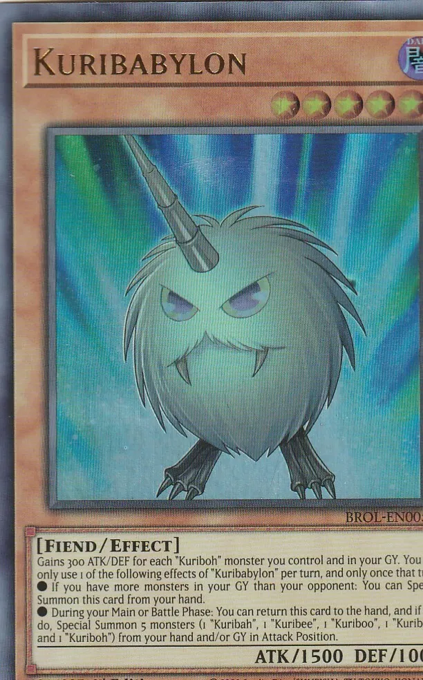 Yugioh holo card kuribabylon brol