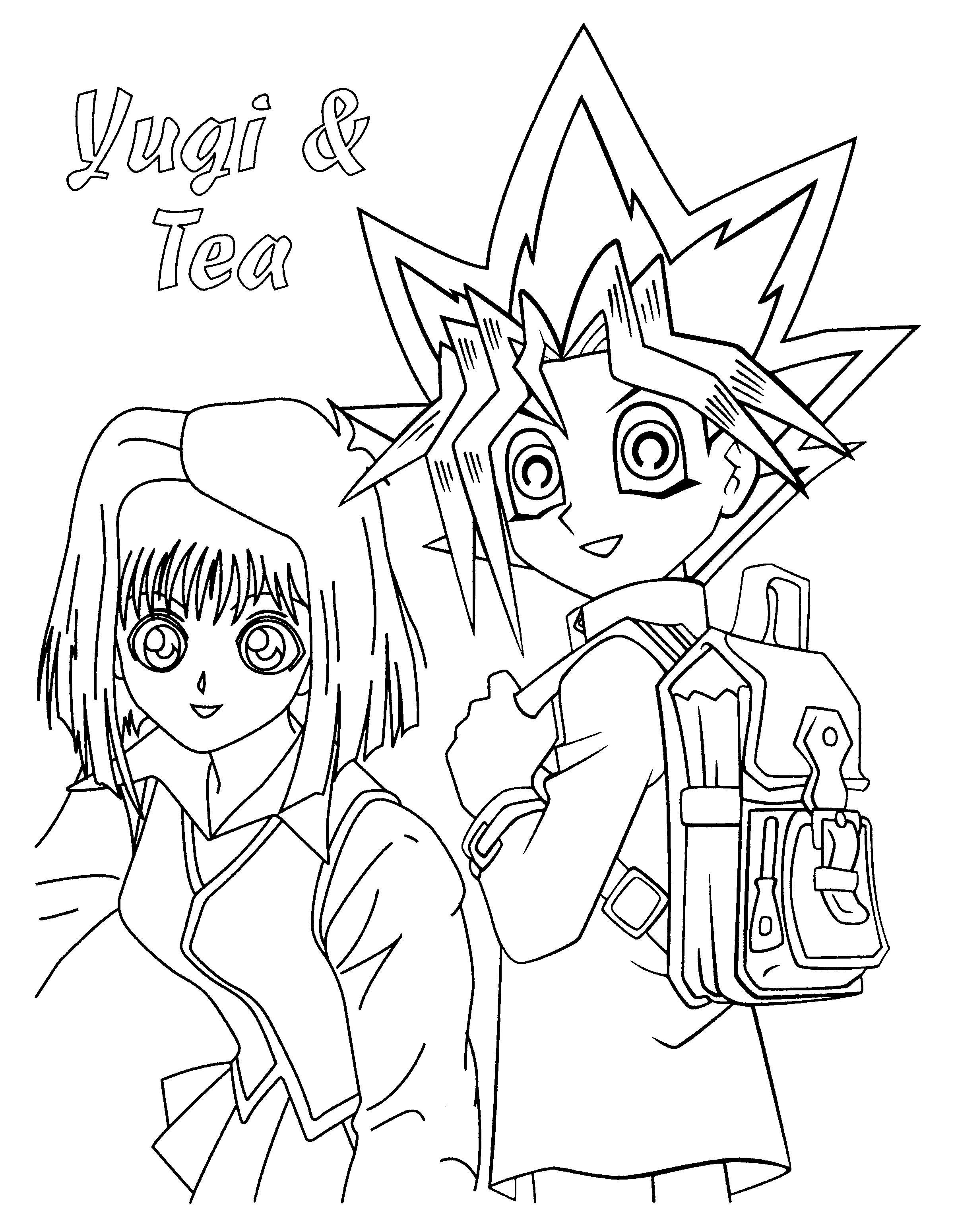 Free printable yugioh coloring pages for kids