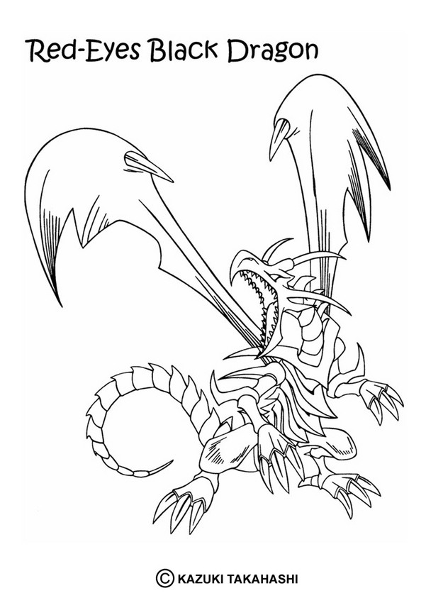 Black dragon coloring pages