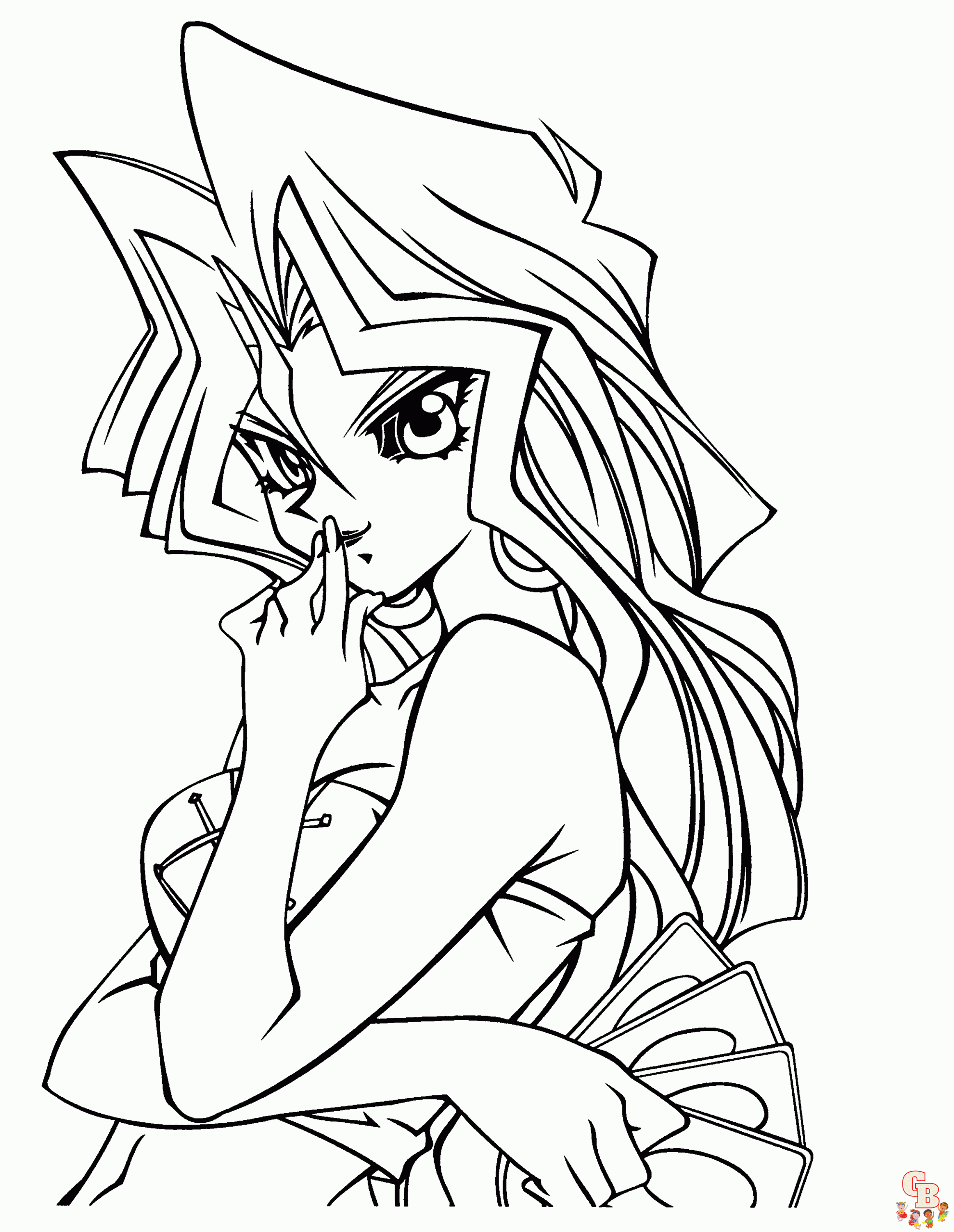 Free yugioh coloring pages for kids